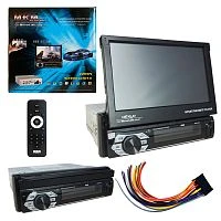 автомагнитола 1din mrm 9601/9550cm сенсорный дисплей с выездным экраном 7",mirrorlink, пду, fm радио  фото