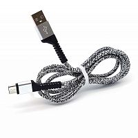 орбита ot-smm45 серебро кабель usb 2.4a (microusb) 1м  фото