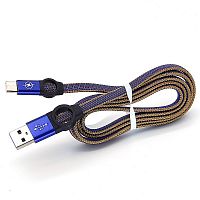 орбита ot-smm44 синий кабель usb 2.4a (microusb) 1м  фото