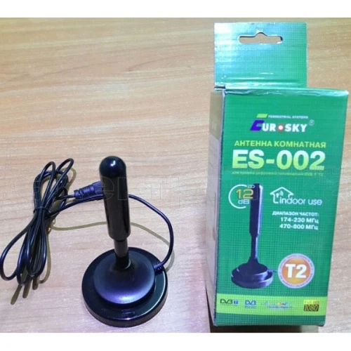 Антенна Комнатная Eurosky ES-002 T2  активная купить в г.Пятигорск